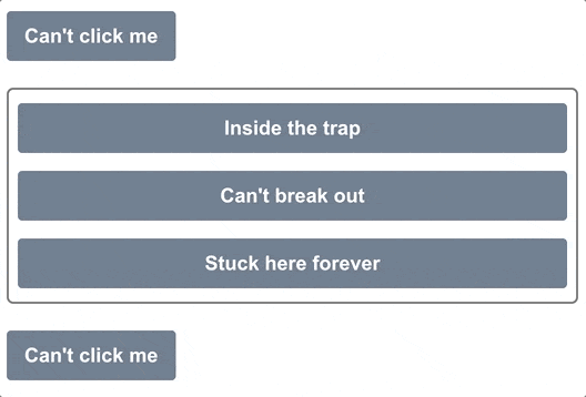 Demo of VueUse useFocusTrap composable