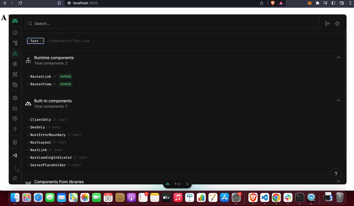 Nuxt 3 DevTools demo on Vue Mastery